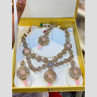 Hira Collections Designer Austrian Stone And Beads Necklace Set