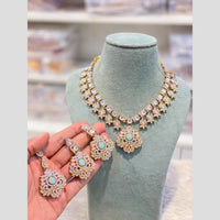 Hira Collections Designer Austrian Stone And Pota Stone Necklace Set