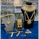 Hira Collections Grand Kundan And Beads Bridal Jewellery Set