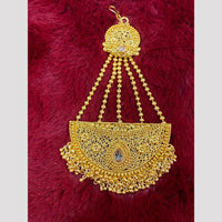 Hira Collections Statement  Crystal Stone Pearl Passa for Women /Designer Hair Accessory