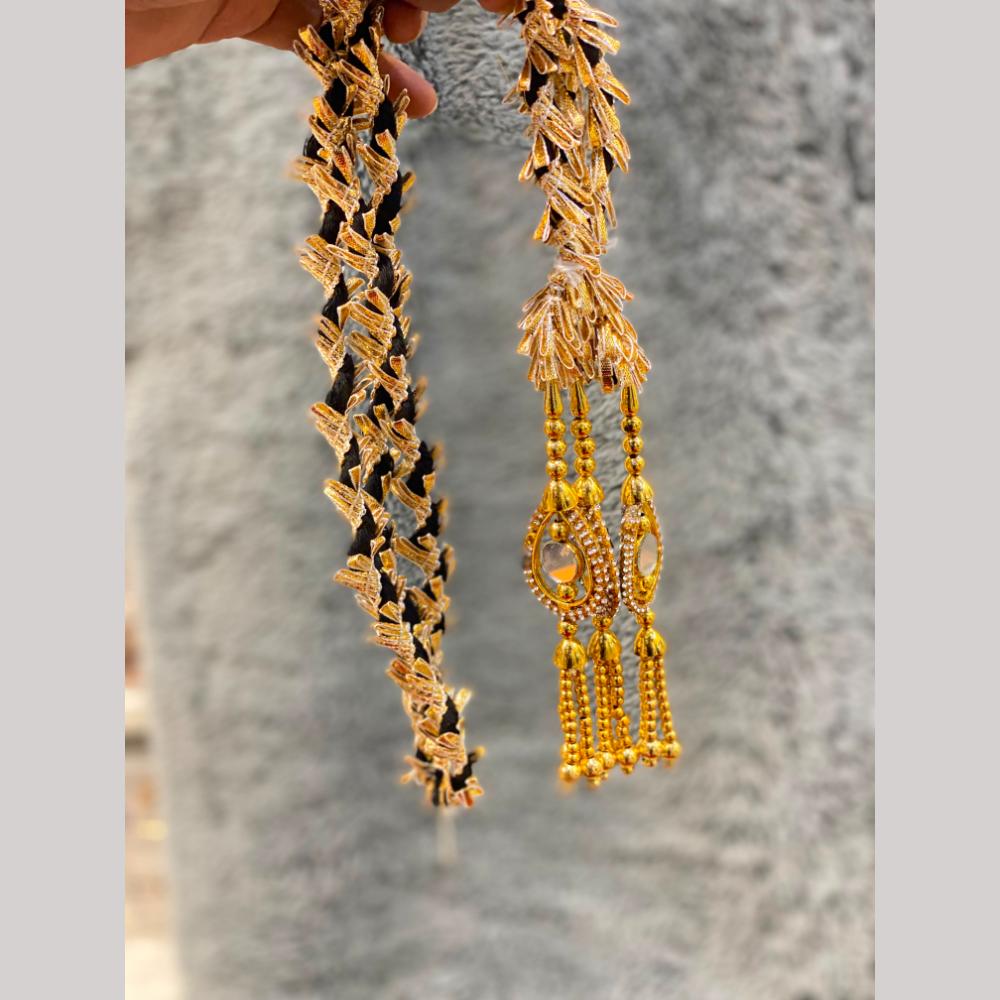 Hira Collections Heavy Mirror Work Hair Paranda