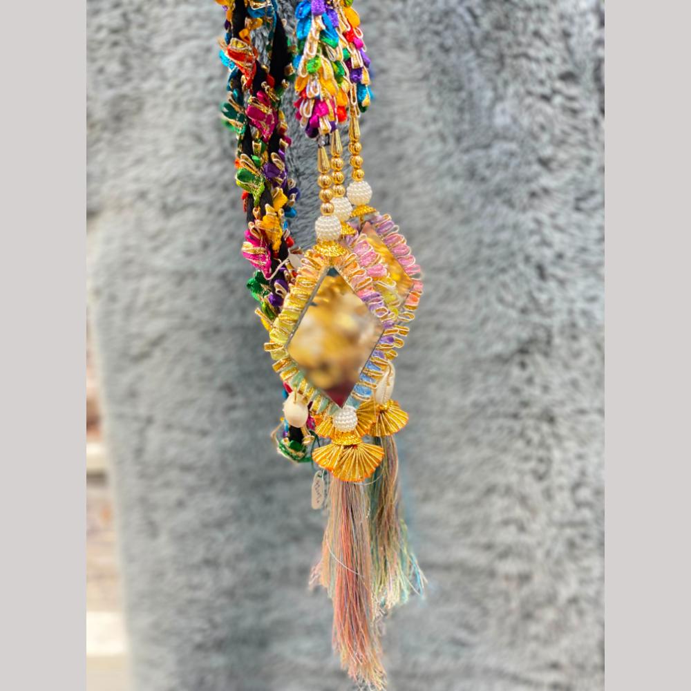 Hira Collections Heavy Mirror Work Hair Paranda