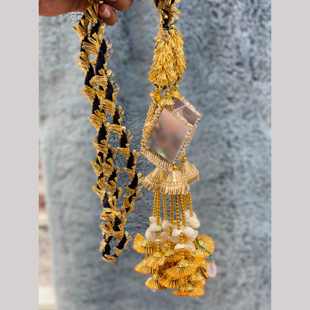 Hira Collections Heavy Mirror And Shell Work Hair Paranda