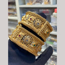 Hira Collections Premium Pota Stone Openable Bangles Set
