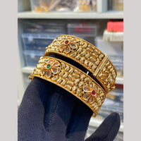 Hira Collections Premium Pota Stone Openable Bangles Set