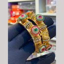 Hira Collections Premium Pota Stone Openable Bangles Set