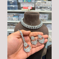 Hira Collections Royal Pota Stone Choker Necklace Set