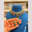 Hira Collections Designer Polki Kundan Stone Choker Necklace Set for Women