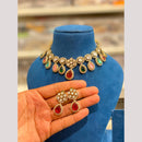 Hira Collections Designer Polki Kundan Stone Choker Necklace Set for Women