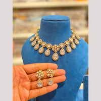 Hira Collections Designer Polki Kundan Stone Choker Necklace Set for Women