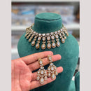 Hira Collections Designer Polki Kundan Stone Choker Necklace Set for Women
