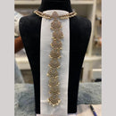 Hira Collections Gorgeous Crystal Stone And Pearl Hair Choti Wedding & Festive Look  