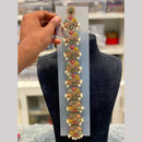 Hira Collections Gorgeous Crystal Stone And Pearl Hair Choti Wedding & Festive Look  