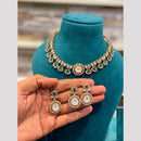 Hira Collections Royal Pota Stone Choker Necklace Set