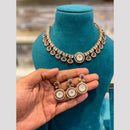 Hira Collections Royal Pota Stone Choker Necklace Set