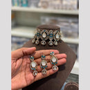 Hira Collections Royal Pota Stone Choker Necklace Set