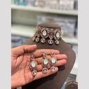 Hira Collections Royal Pota Stone Choker Necklace Set