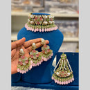 Hira Collections Gorgeous Floral Austrian Stone And Beads Choker Necklace Set