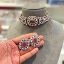 Hira Collections Designer Polki Kundan Stone Choker Necklace Set for Women