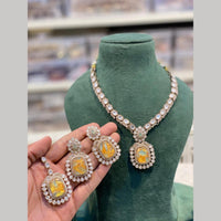 Hira Collections Ethnic Kundan And Druzy Crystal Designer Necklace Set