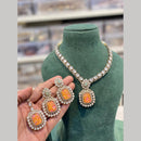 Hira Collections Ethnic Kundan And Druzy Crystal Designer Necklace Set