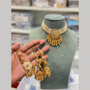 Hira Collections Designer Pota Stone And Pearl Choker Necklace Set