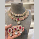 Hira Collections Designer Polki Kundan Stone Necklace Set for Women