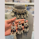 Hira Collections Designer Kundan Stone And Pearl Choker Necklace Set 