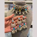 Hira Collections Designer Kundan Stone And Pearl Choker Necklace Set