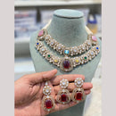 Hira Collections Designer Polki Kundan Stone And Pearl Choker Necklace Set