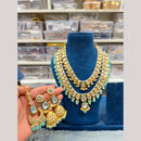 Hira Collections Designer Kundan Stone And Beads Long Necklace Set