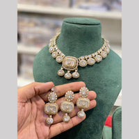 Hira Collections Designer Polki Kundan Stone Necklace Set