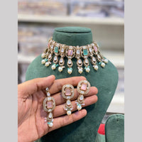 Hira Collections Designer Polki Kundan Stone And Beads Choker Necklace Set