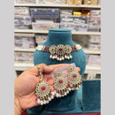 Hira Collections Designer Polki Kundan Stone And Beads Choker Necklace Set