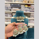 Hira Collections Designer Polki Kundan Stone And Beads Choker Necklace Set