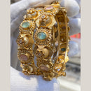 Hira Collections Premium Pota Stone Openable Bangles Set