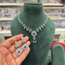 Hira Collections Designer American Daimond Necklace Set