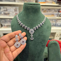 Hira Collections Designer American Daimond Necklace Set