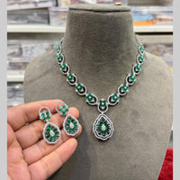 Hira Collections Designer American Daimond Necklace Set
