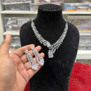 Hira Collections Designer American Daimond Necklace Set