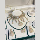 Hira Collections Decent Pota Stone Choker Necklace Set