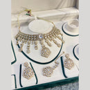 Hira Collections Decent Pota Stone Choker Necklace Set