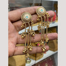 Hira Collections Heritage Pota Stone Kashmiri Ghungroo Dangler Earrings
