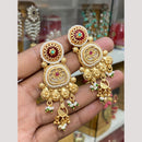 Hira Collections Glamorous Pota Stone And Pearl Dangler Earrings