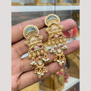 Hira Collections Glamorous Pota Stone And Pearl Dangler Earrings