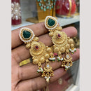 Hira Collections Glamorous Pota Stone And Pearl Dangler Earrings