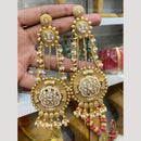 Hira Collections Glamorous Pota Stone And Pearl Dangler Earrings