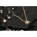 Darshana Jewels Gold Plated Kundan Stone Necklace Set