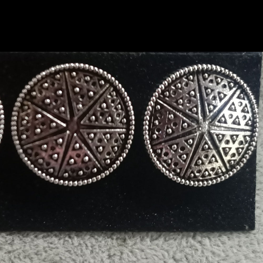 Darshana Jewels oxidised Plated Stud Earrings