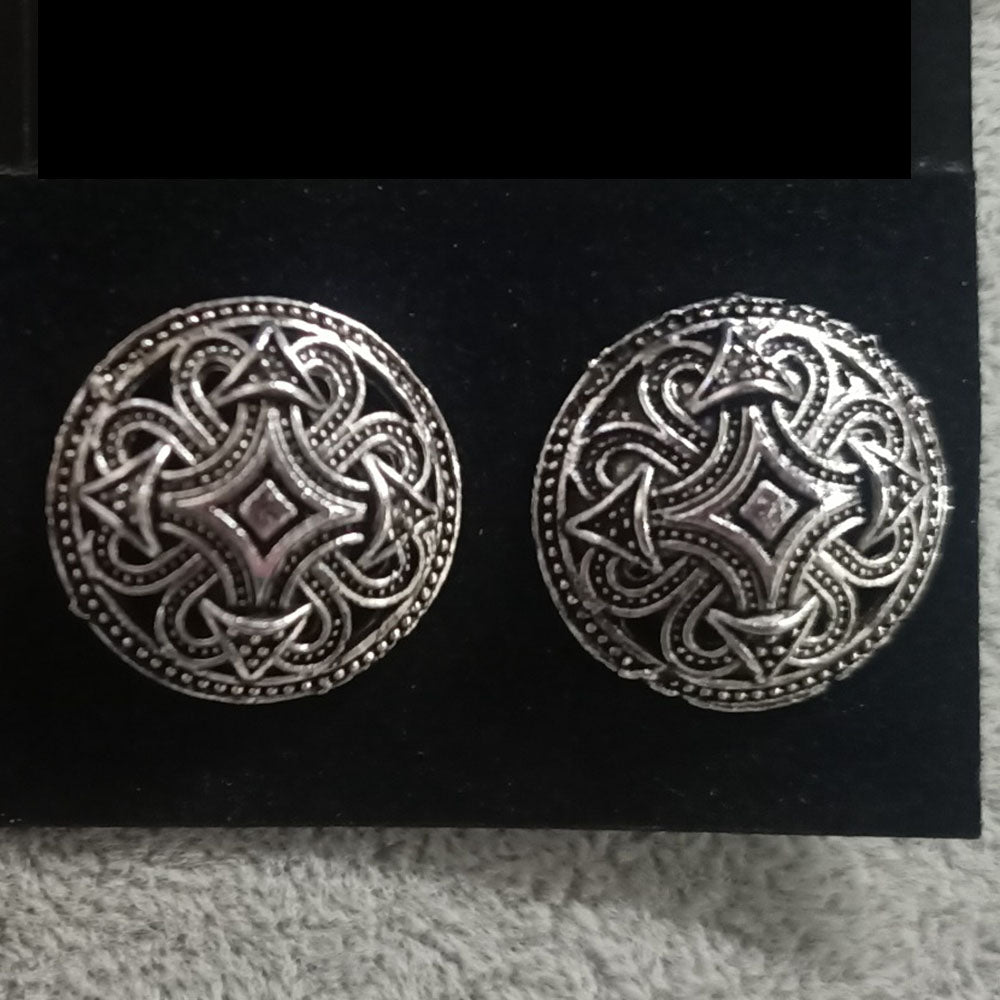 Darshana Jewels oxidised Plated Stud Earrings